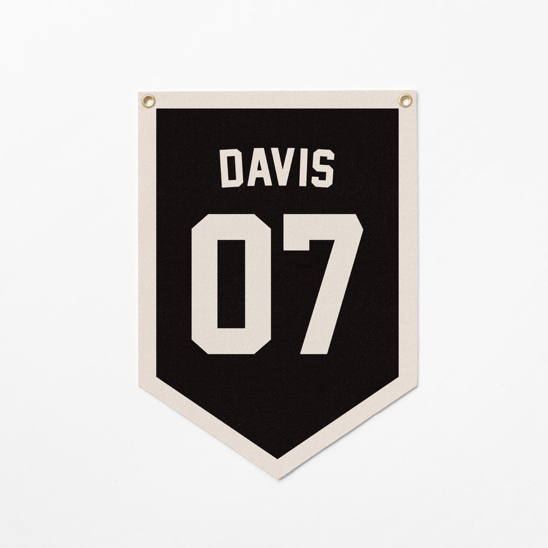 Custom Sports Jersey Style Felt Camp Banner