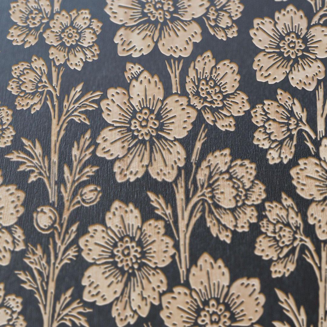 Delphinium Engraved Birch Art Panel