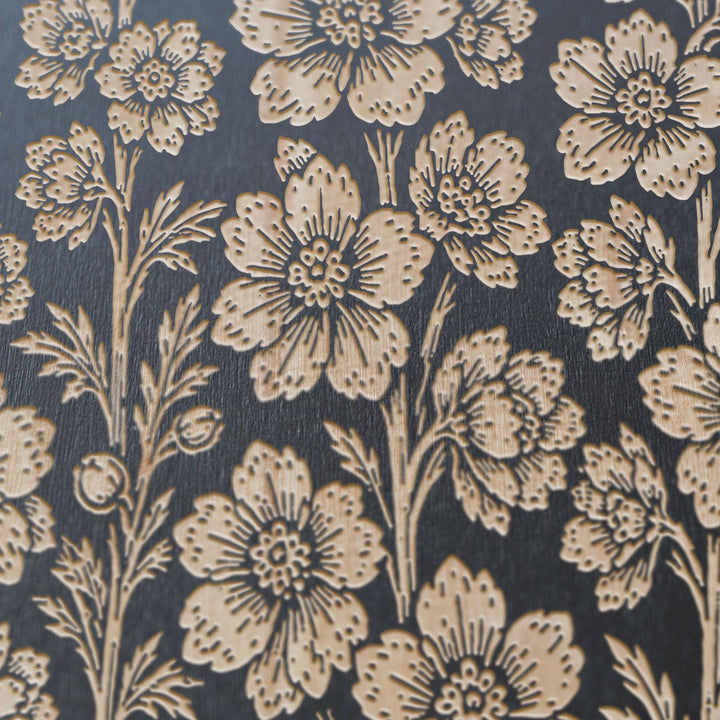 Delphinium Engraved Birch Art Panel