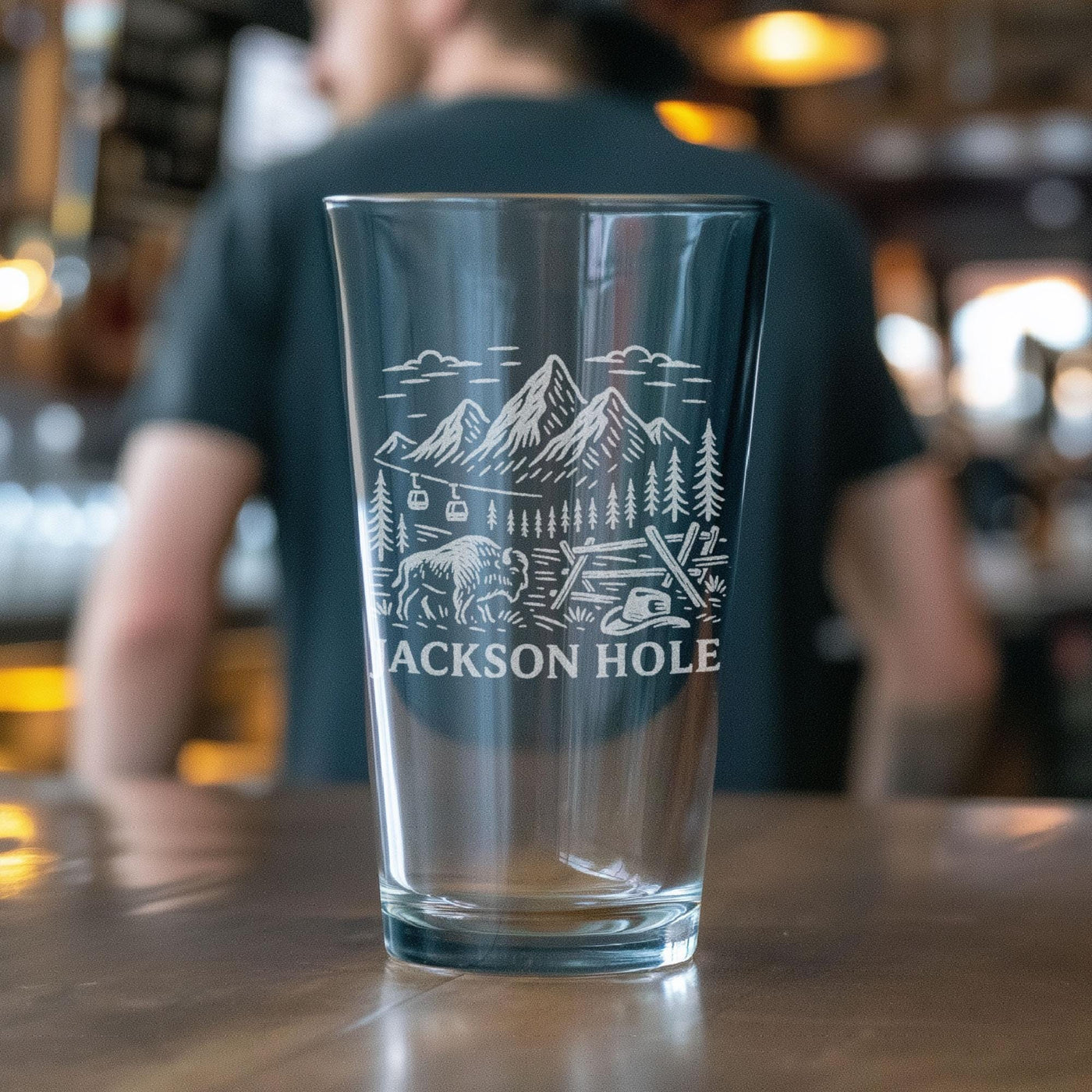 Jackson Hole Wyoming Glass