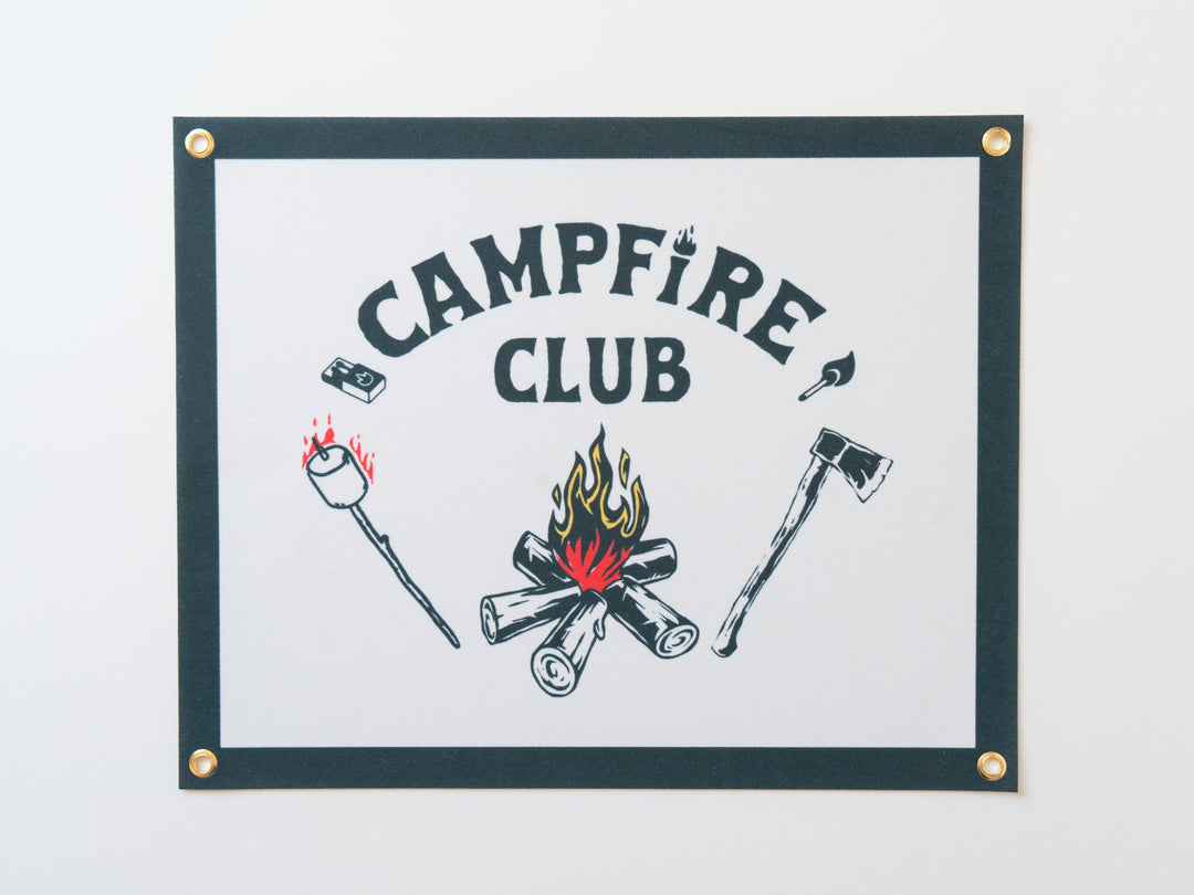 Campfire Club Felt Poster Banner