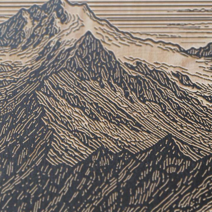 Andes Peru Engraved Illustration