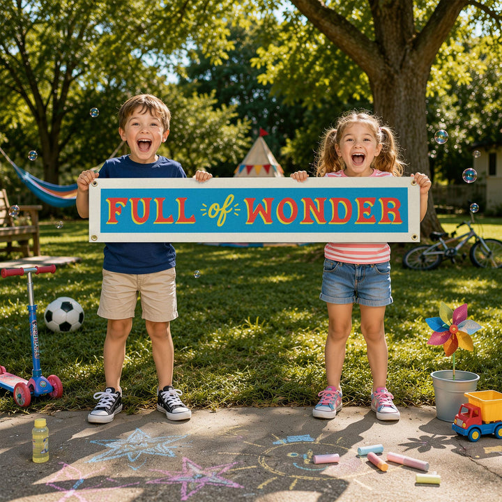 Full of Wonder Felt Banner
