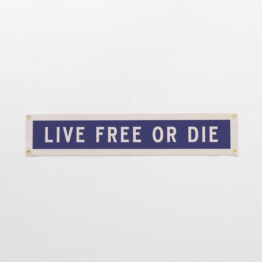 Live Free or Die Felt Sign Banner