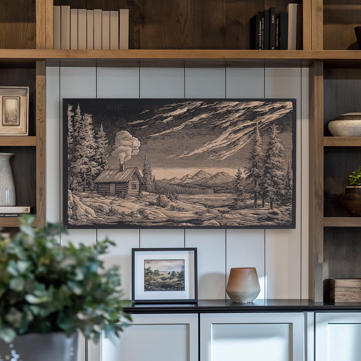 Cabin in Alaskan Wilderness Wall Art