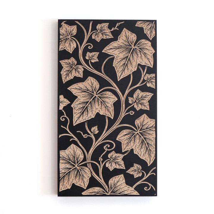 Climbing Ivy Vines Engraved Birch Art Panel