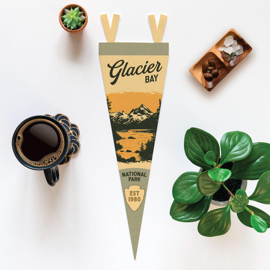 Glacier Bay National Park Felt Pennant