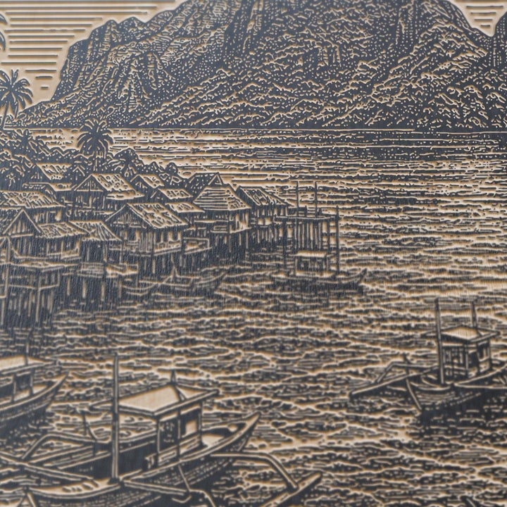 El Nido Philippines Engraved Birch Art Panel