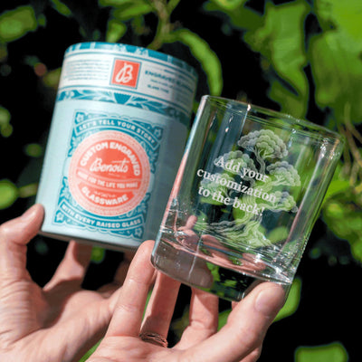 Bonsai Tree Engraved Glasses