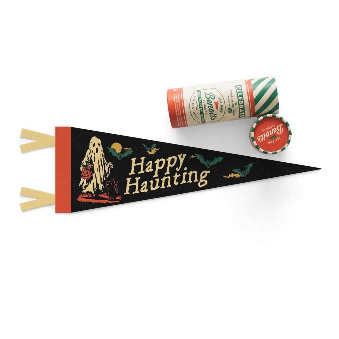 Happy Haunting Felt Pennant