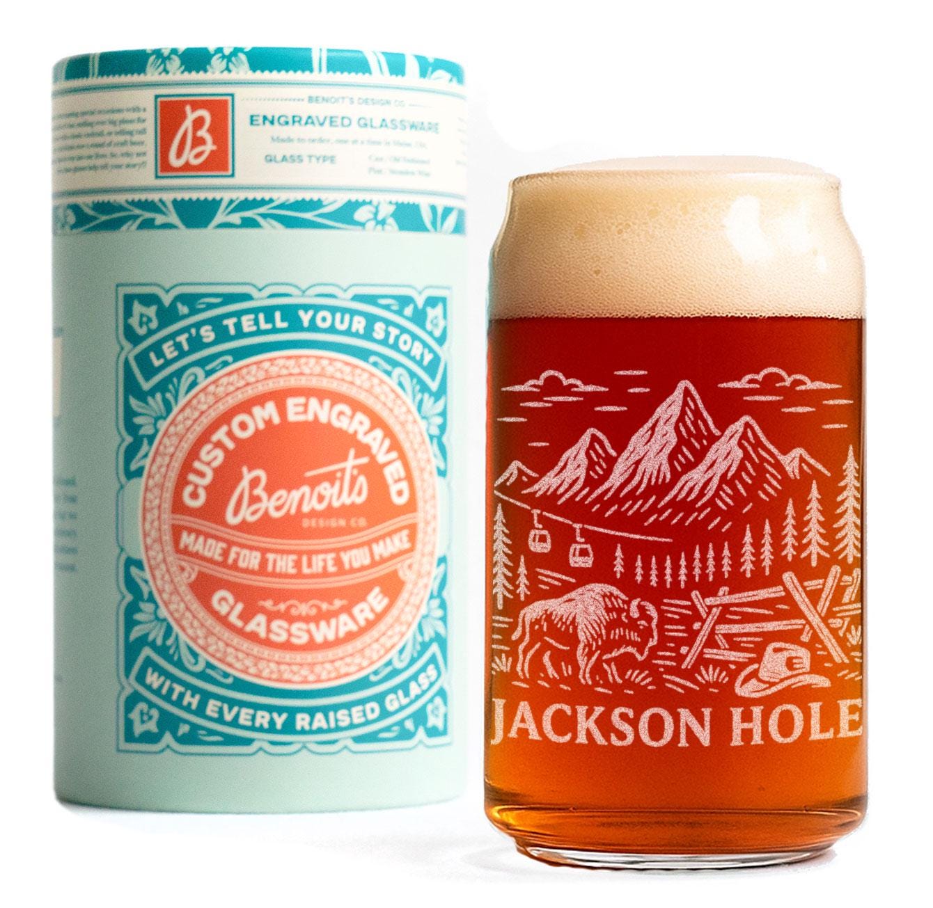 Jackson Hole Wyoming Glass