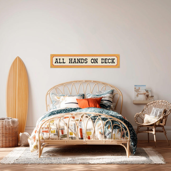 All Hands On Deck Felt Banner