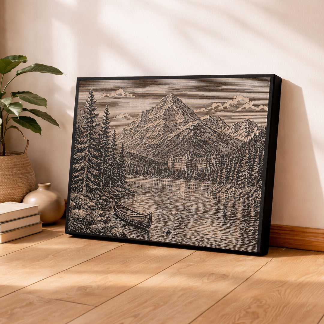 Banff National Park Engraved Birch Art Panel