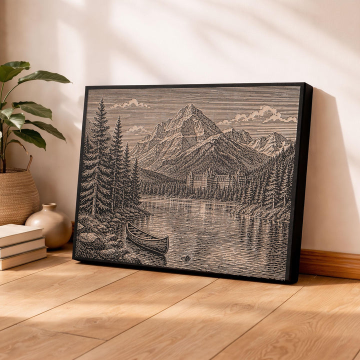 Banff National Park Engraved Birch Art Panel