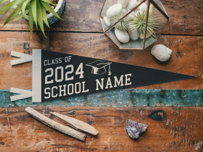 Custom Class of Gift Felt Pennant, Bold