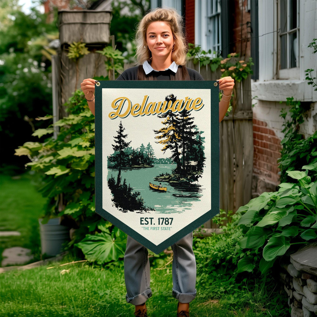 Delaware Felt Camp Flag