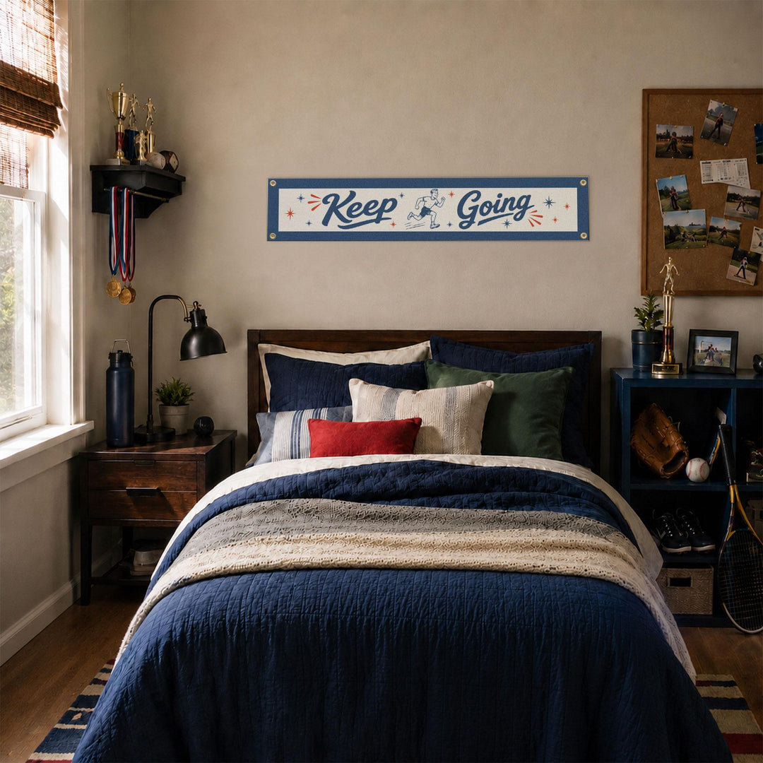 Keep Going Felt Banner