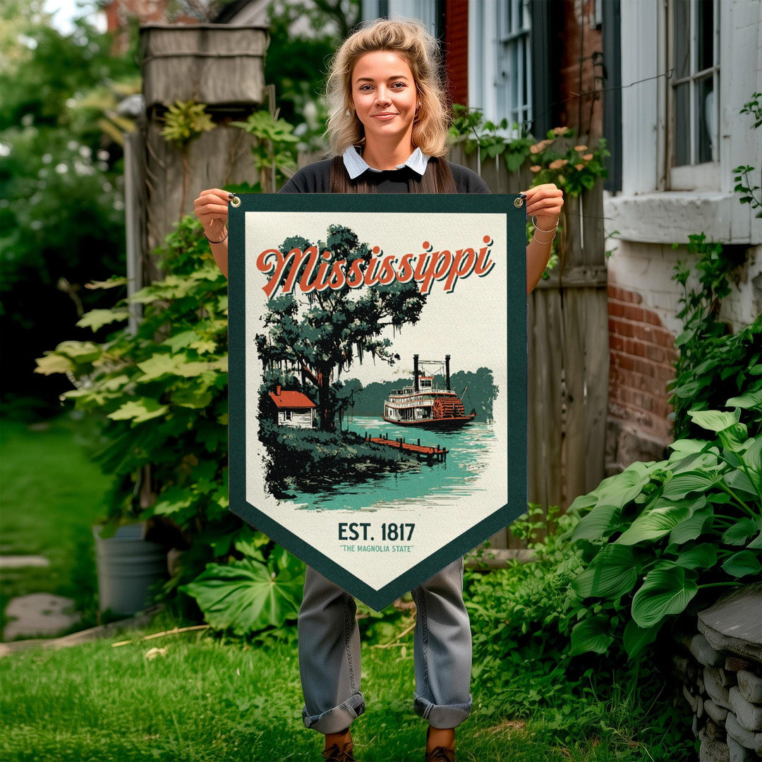 Mississippi Felt Camp Flag