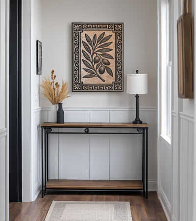 Olive Branch Engraved Birch Illustration