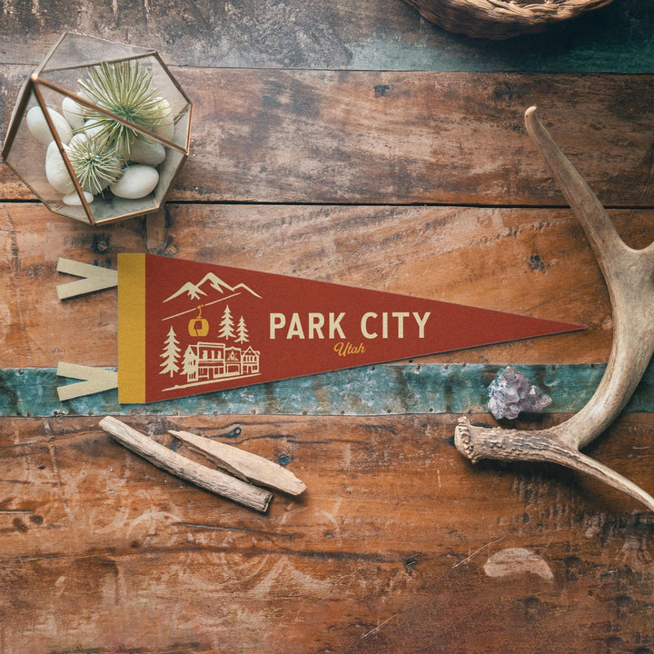 Park City Utah Felt Pennant