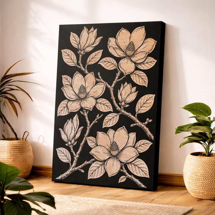 Southern Magnolia Engraved Birch Art Panel