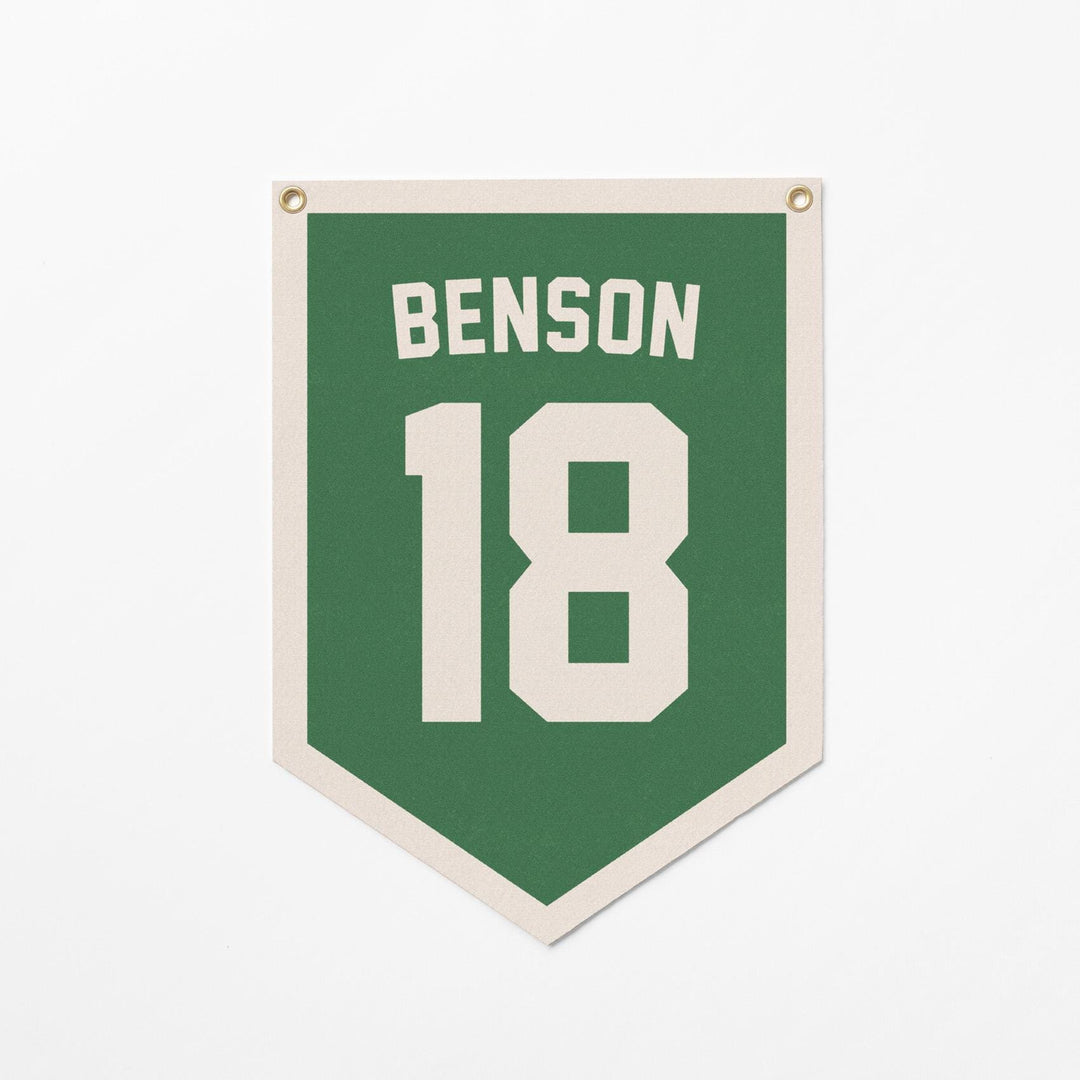 Custom Sports Jersey Style Felt Camp Banner
