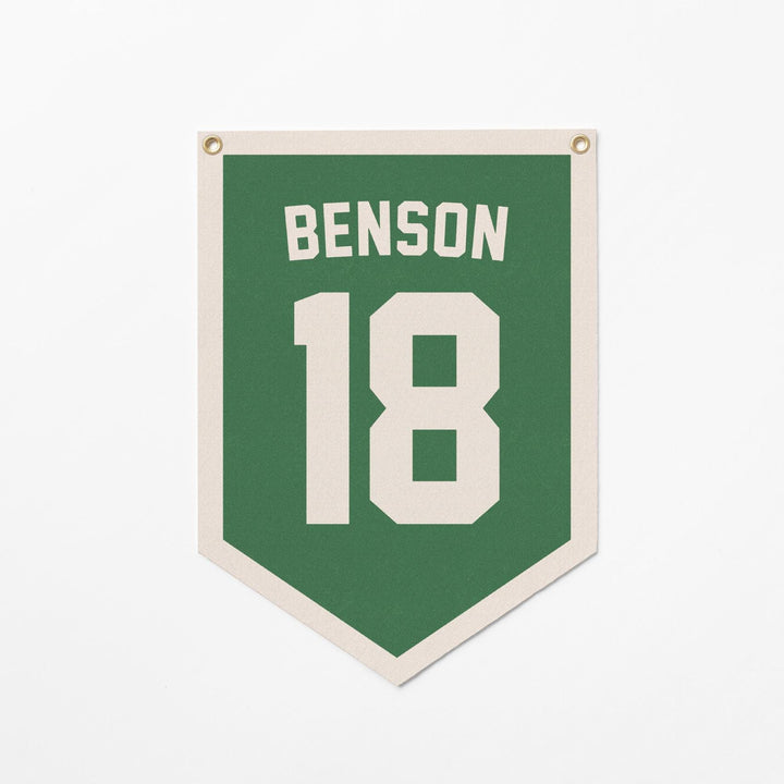 Custom Sports Jersey Style Felt Camp Banner