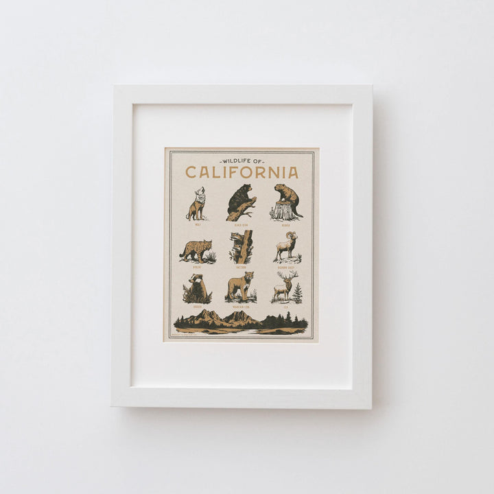 California Wildlife Print
