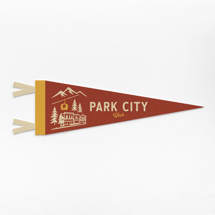 Park City Utah Felt Pennant