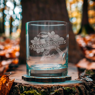 Massachusetts State Bird Glasses