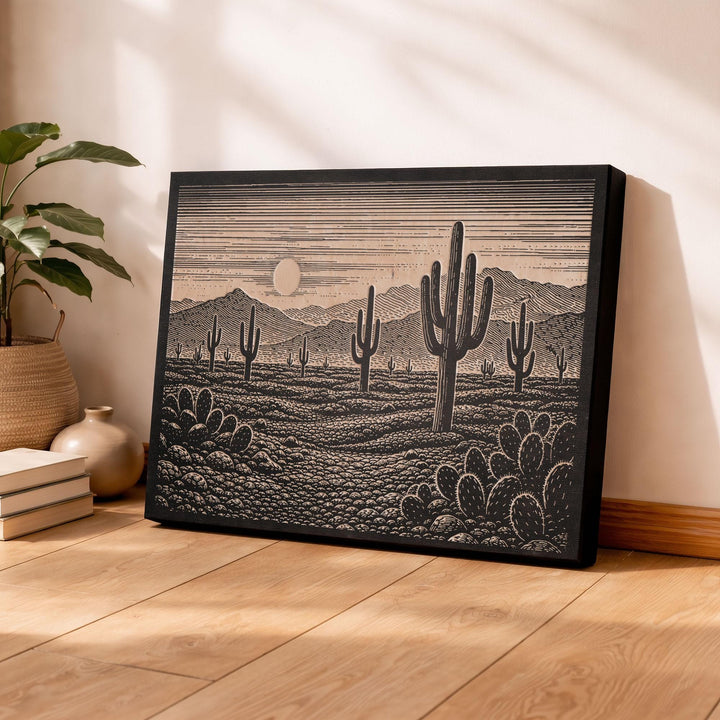 Sonora Mexico Engraved Birch Art Panel