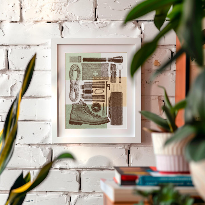 Great Outdoors Flatlay Print