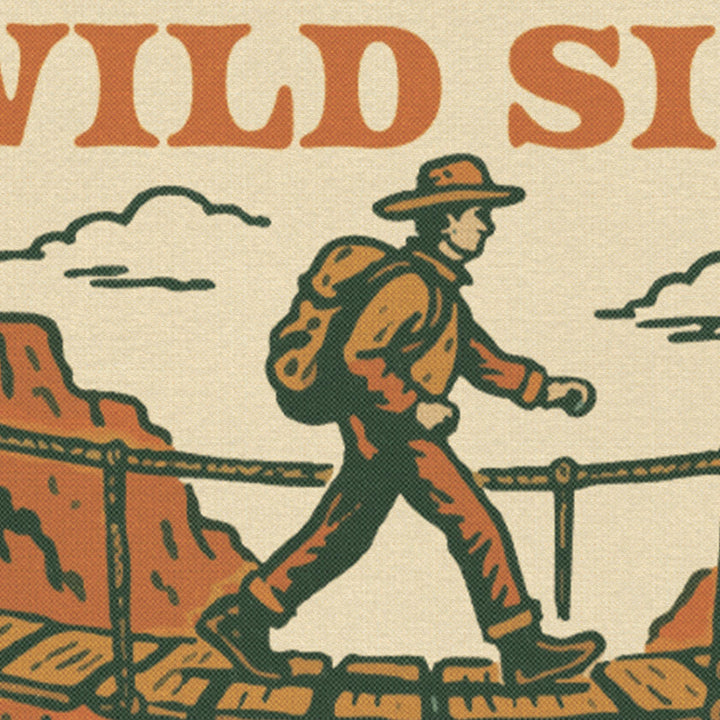 Take A Walk On The Wild Side Felt Camp Flag