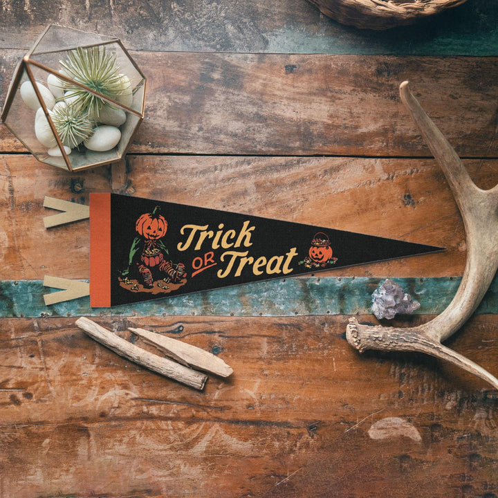 Trick or Treat Felt Pennant