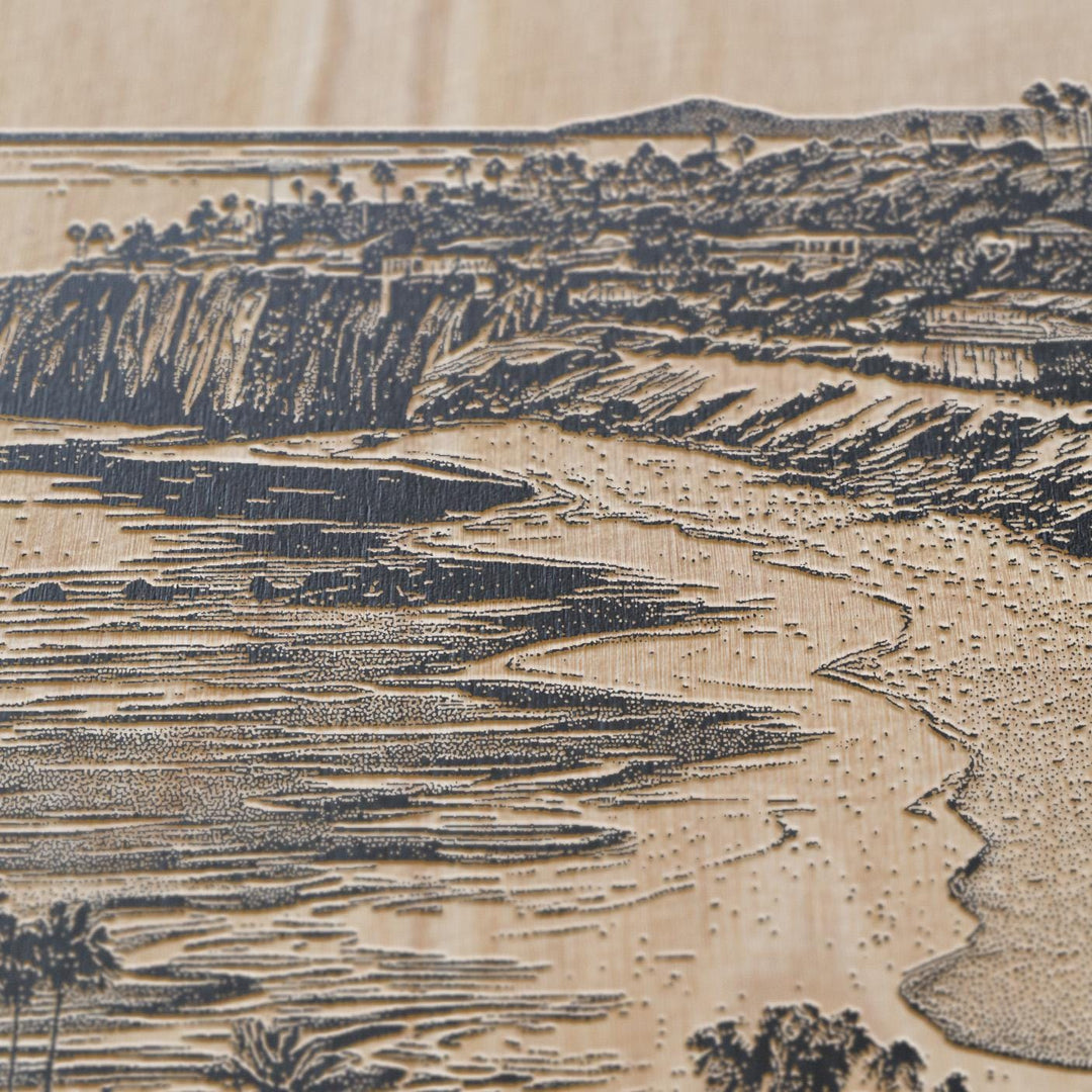Laguna Beach Engraved Illustration