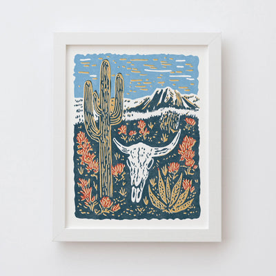 Saguaro Desert Art Print