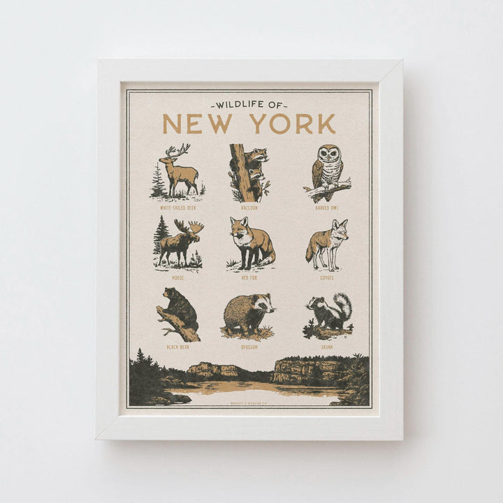 New York Wildlife Print