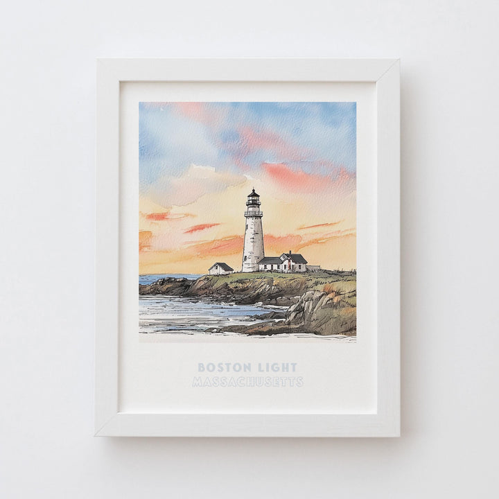 Boston Light Lighthouse, Massachusetts Print