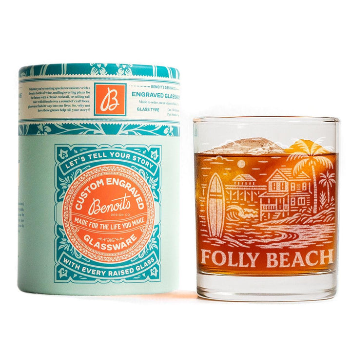 Folly Beach South Carolina Glasses