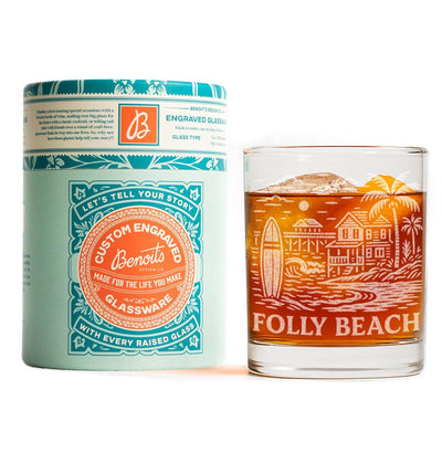 Folly Beach South Carolina Glass