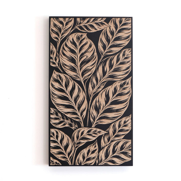 Calathea Engraved Birch Art Panel