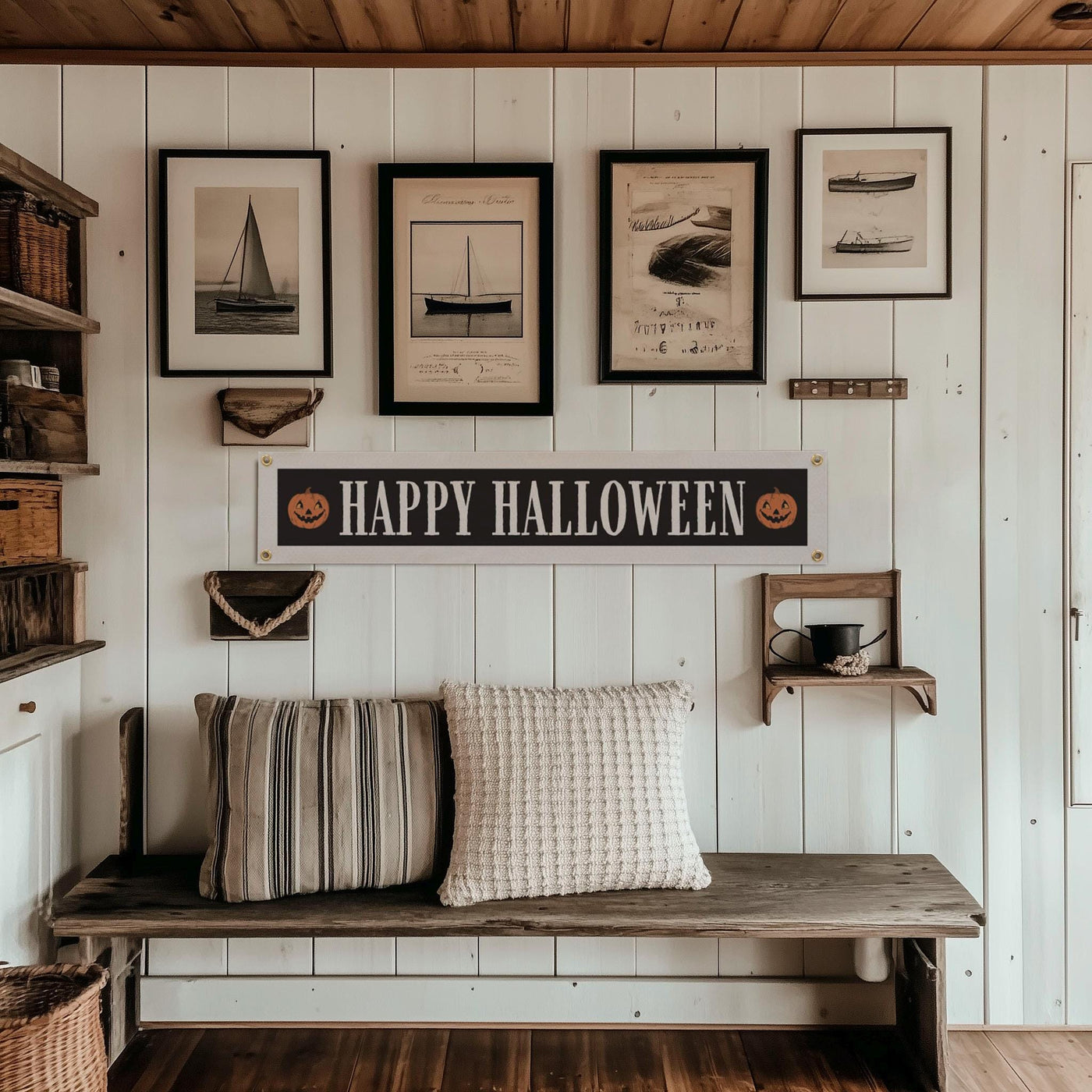 Happy Halloween Felt Sign Banner