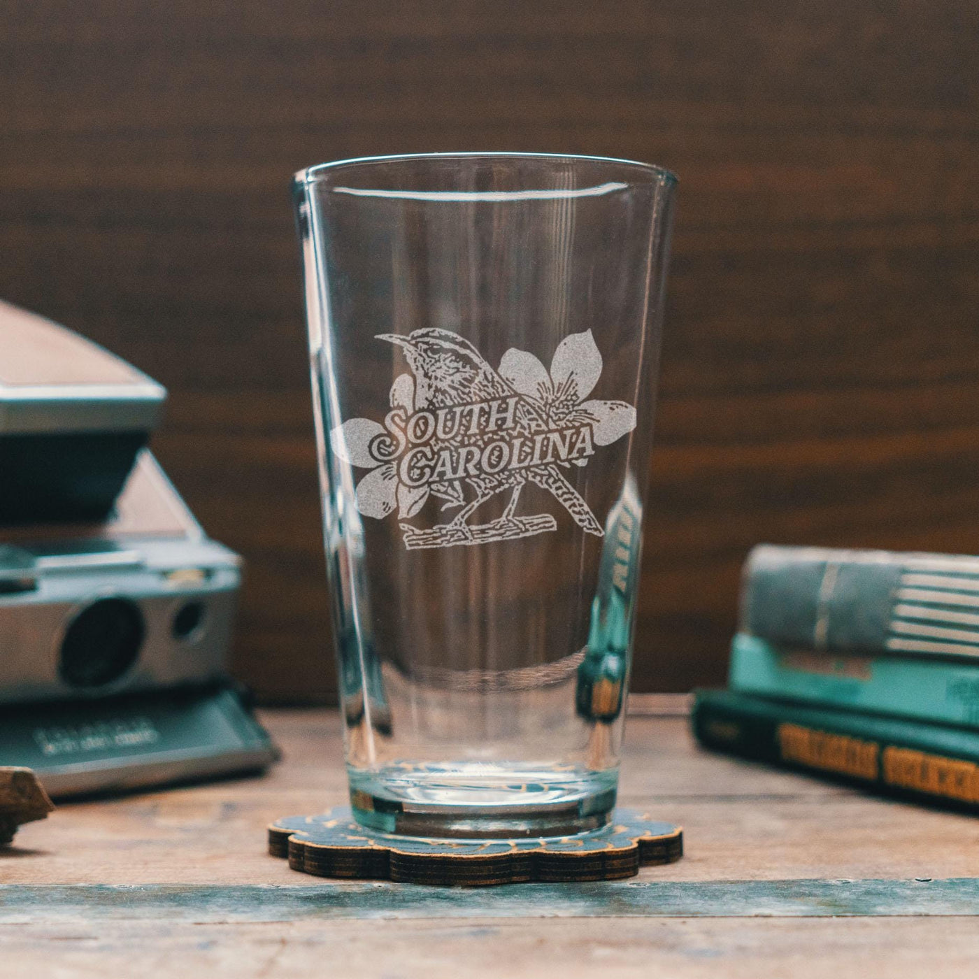 South Carolina State Bird Glasses