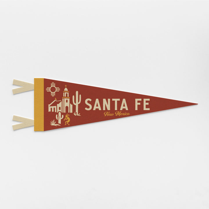 Santa Fe, New Mexico Felt Pennant