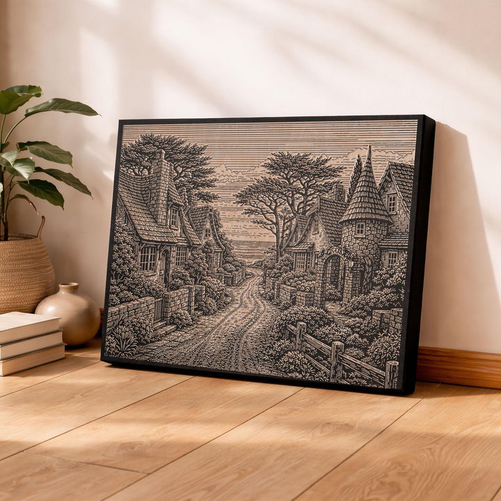 Carmel by the Sea Engraved Birch Art Panel
