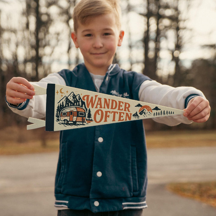 Wander Often Felt Pennant