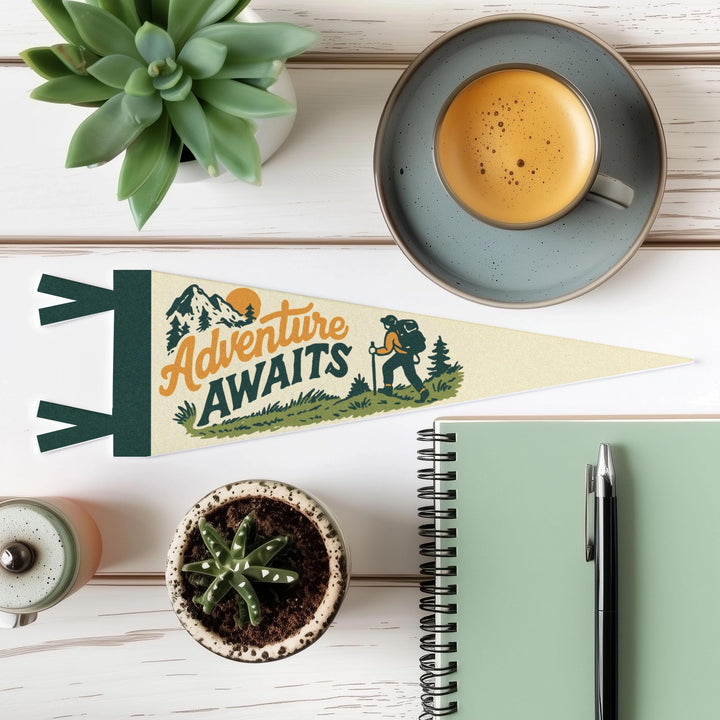 Adventure Awaits Felt Pennant
