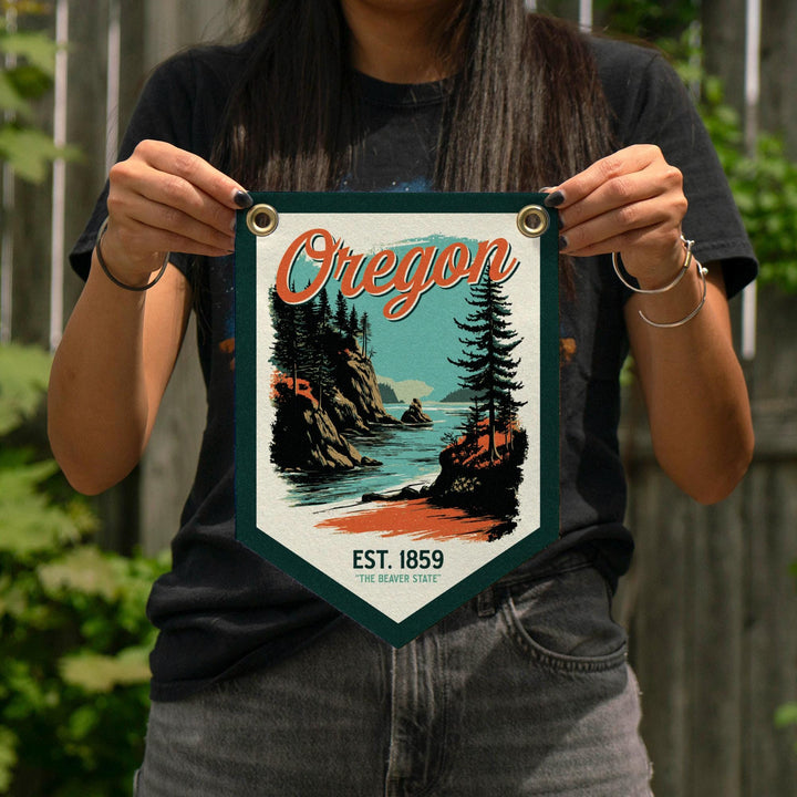 Oregon Felt Camp Flag
