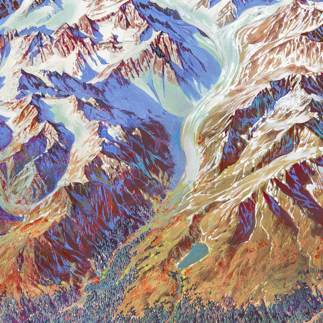Denali National Park Historic Art Print