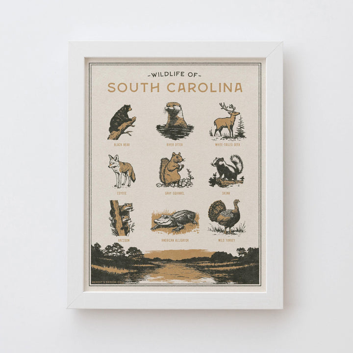South Carolina Wildlife Print